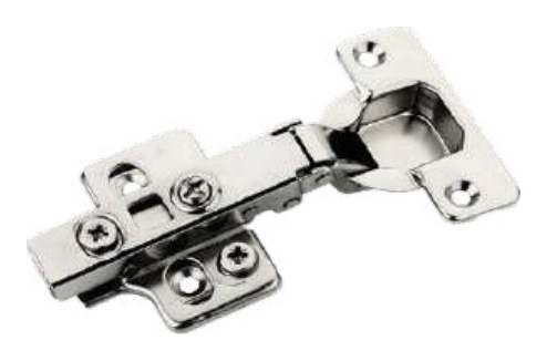 110° Half Overlay C=8, H0, Clip-On, Soft-Closing, Adjustable Plate | HG-04032-HALF